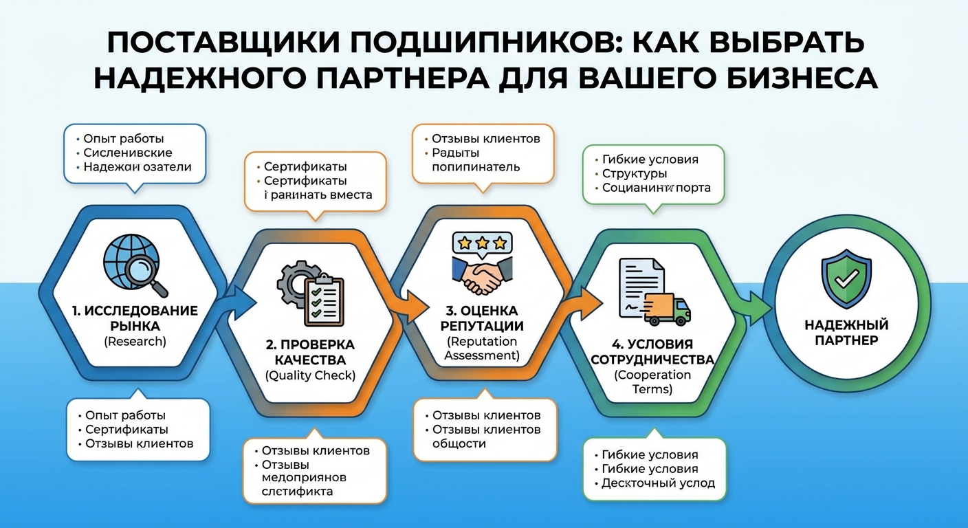 Поставщики подшипников: как выбрать надежного партнера для вашего бизнеса